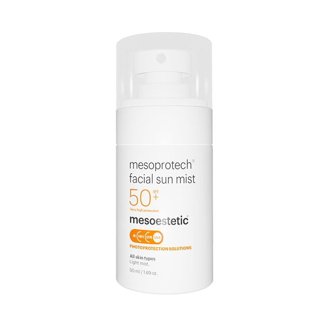 Mesoestetic Mesoprotech Facial Sun Mist SPF 50+ – Sun Protection for All Skin Types
