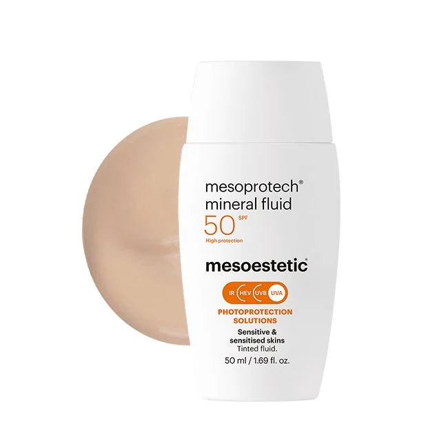 Mesoestetic Mesoprotech Mineral Fluid SPF 50+ – Sun Protection for Sensitive & Sensitized Skin