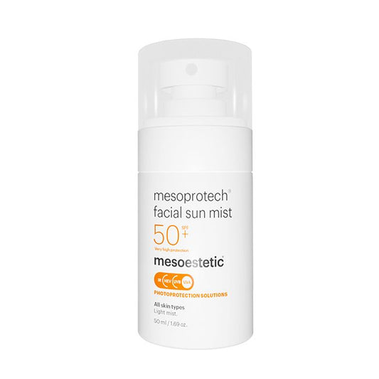 Mesoestetic Mesoprotech Facial Sun Mist SPF 50+ – Sun Protection for All Skin Types